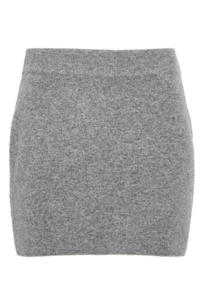 Aexae Ribbed Cashmere Mini Skirt - Grey - XS (UK6 / XS)
