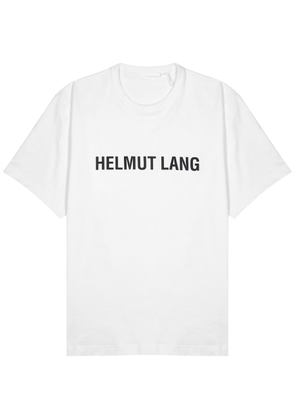 Helmut Lang Core Logo-print Cotton T-shirt - White And Black - S