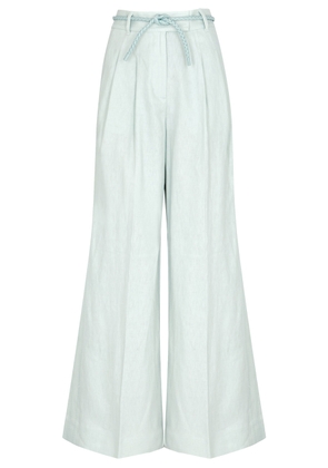 Zimmermann Natura Belted Linen Trousers - Mint - 1 (UK 10 / S)