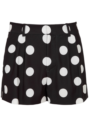 Alice + Olivia Conry Polka-dot Printed Shorts - Black And White - 6 (UK10 / S)