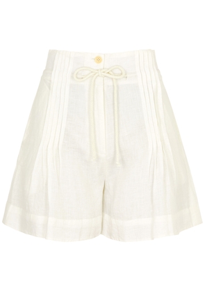 Merlette Matin Linen Shorts - Ivory - 2 (UK6 / XS)