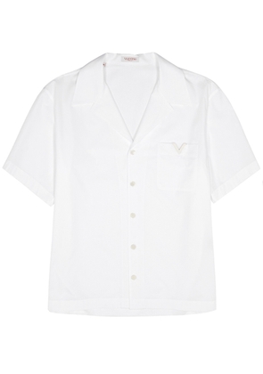Valentino Cotton-poplin Shirt - White - 52 (IT52 / XL)