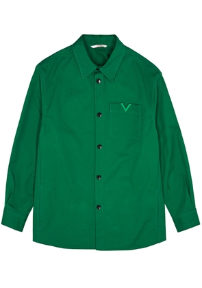 Valentino Canvas Overshirt - Green - 54 (IT54 / Xxl)