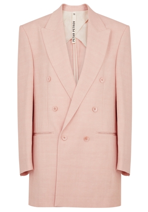Petar Petrov Back To Town Double-breasted Blazer - Light Pink - 38 (UK10 / S)