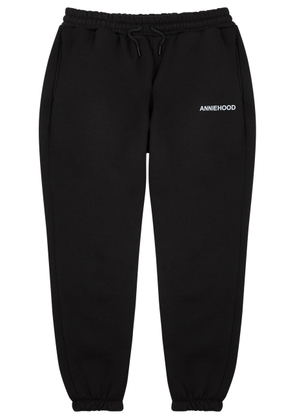 Annie Hood Logo-print Cotton Sweatpants - Black - XL
