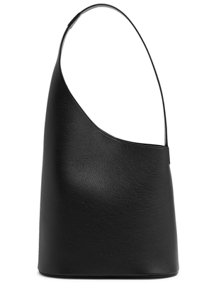 Aesther Ekme Demi Lune Grained Leather Tote - Black