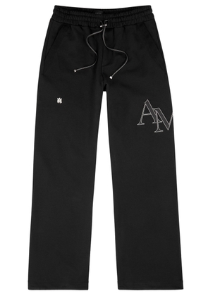 Amiri Logo-appliquéd Cotton Sweatpants - Black - M