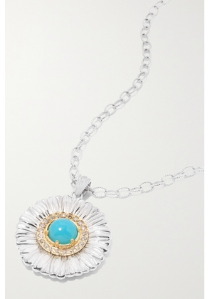 Buccellati - Daisy Gold-plated Sterling Silver, Agate And Diamond Necklace - One size