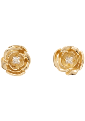 Hatton Labs Gold Rose Stud Earrings