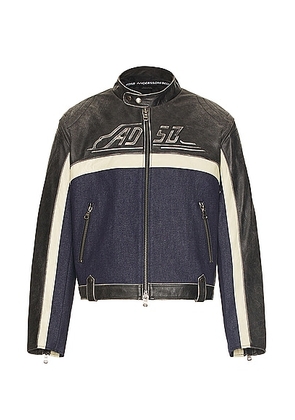 Andersson Bell 24 Racing Leather Jacket in Black - Black. Size XL/1X (also in L).