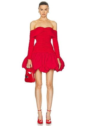 AKNVAS for FWRD Greta Stretch Jersey Dress in Red - Red. Size 0 (also in 2, 4, 6, 8).