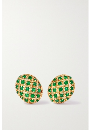 Fred Leighton - + Cartier Paris 18-karat Gold Emerald Clip Earrings - One size