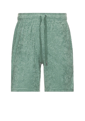 WAO Towel Terry Short in Sage - Green. Size L (also in M, S, XL/1X, XXL/2X).