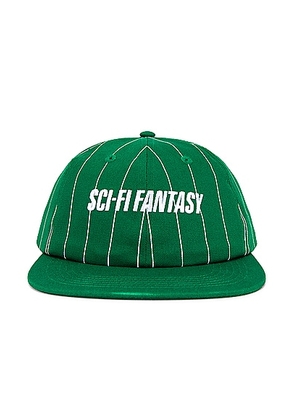 SCI-FI FANTASY Fast Stripe Hat in Green - Green. Size all.