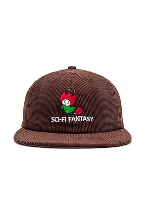 SCI-FI FANTASY Flying Rose Hat in Brown - Brown. Size all.