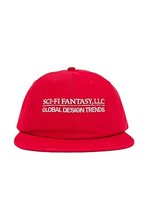 SCI-FI FANTASY Global Design Trends Hat in Red - Red. Size all.