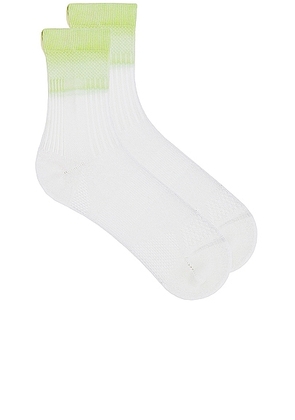 On All-Day Sock in White & Hay - White. Size L (also in M).