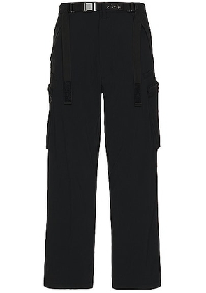 Acronym P55-M Nylon Stretch Cargo Trouser in Black - Black. Size L (also in M, XL).