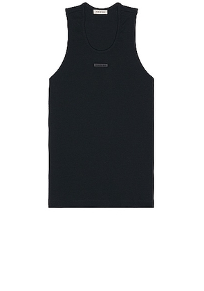 Fear of God Ribbed Tank in Black - Black. Size L (also in M, S, XL/1X).