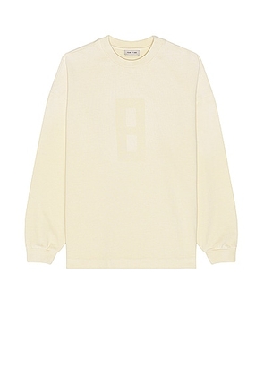 Fear of God Airbrush 8 Ls Tee in Lemon Cream - Cream. Size L (also in M, S, XL/1X).