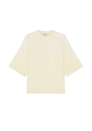 Fear of God Airbrush 8 Ss Tee in Lemon Cream - Yellow. Size L (also in M, S, XL/1X).