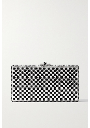 Judith Leiber Couture - Chessboard Crystal-embellished Silver-tone Clutch - One size