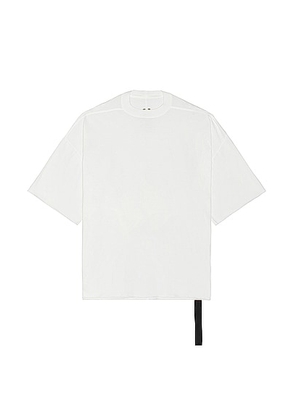 DRKSHDW by Rick Owens Tommy T in Milk - White. Size all.