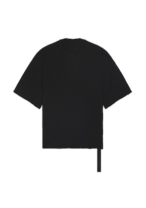 DRKSHDW by Rick Owens Tommy T in Black - Black. Size all.