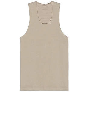 Fear of God Heavy Ribbed Tank in Paris Sky - Cream. Size L (also in M, S, XL/1X).