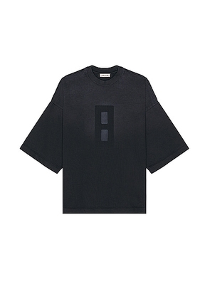 Fear of God Airbrush 8 Ss Tee in Black - Black. Size L (also in M, S, XL/1X).