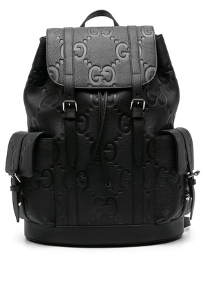 Gucci Jumbo GG leather backpack - Black