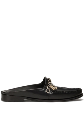 Dolce & Gabbana Visconti leather slippers - Black