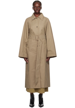 Birrot Khaki Mool Trench Coat