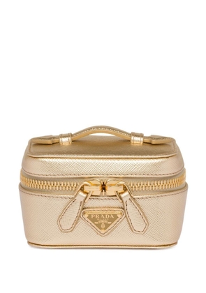 Prada leather makeup bag - Gold