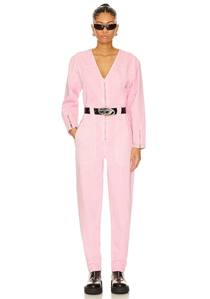 ETICA Janai Jumpsuit in Pink. Size M.