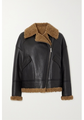 Yves Salomon - Shearling-trimmed Leather Jacket - Brown - FR32,FR34,FR36,FR38,FR40,FR42,FR44,FR46