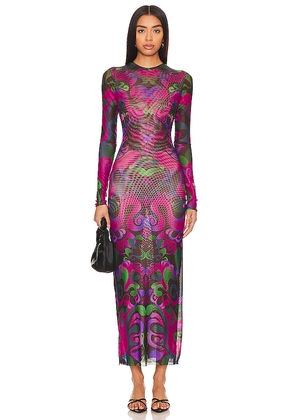 Agua Bendita x REVOLVE Robin Maxi Dress in Purple. Size M, S, XS.