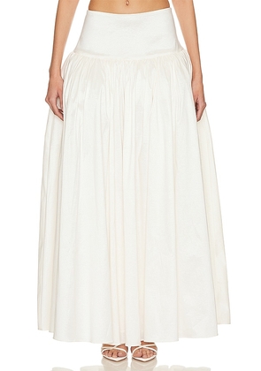 For Love & Lemons Nelly Skirt in White. Size L, S, XS.