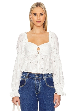 ASTR the Label Barstow Top in White. Size M, S, XS.