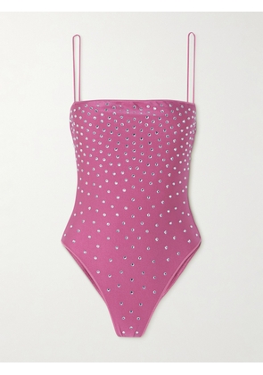 Oséree - Crystal-embellished Swimsuit - Pink - small,medium,large,x large