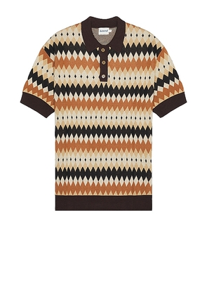 Bound Palermo Polo in Brown. Size M, XL/1X.