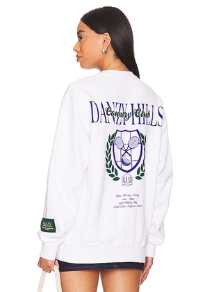 DANZY Sweatshirt in White. Size M, S, XL, XS.
