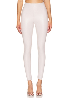 Commando Faux Leather Legging in Ivory. Size M, S, XL, XS.