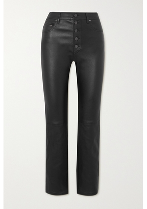 Joseph - Den Cropped Leather Straight-leg Pants - Black - FR34,FR36,FR38,FR40,FR42,FR44