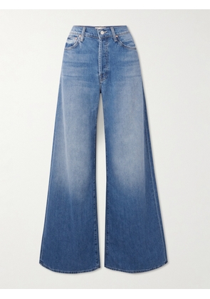 Mother - + Net Sustain The Ditcher Roller Sneak High-rise Wide-leg Jeans - Blue - 23,24,25,26,27,28,29,30,31,32