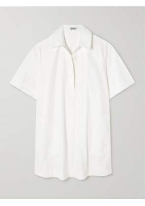 SIMKHAI - Lucienne Cotton-blend Mini Shirt Dress - White - x small,small,medium,large,x large