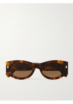 Fendi - Roma Oval-frame Tortoiseshell Acetate Sunglasses - One size