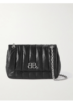 Balenciaga - Monaco Mini Padded Quilted Leather Shoulder Bag - Black - One size