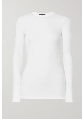 ATM Anthony Thomas Melillo - Ribbed Stretch-micro Modal Top - White - x small,small,medium,large,x large