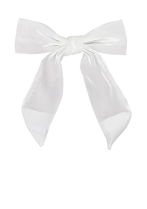 Lovers and Friends Amelie Bow Hair Clip in White.